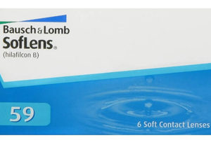 SofLens 59, lentes de contacto para miopía e hipermetropía (Caja con 6 Lentes de Contacto).