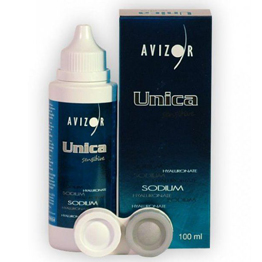 Unica Sensitive 100 ml, solución multiproposito para lentes de contacto.